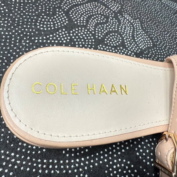 Cole Haan Womens Slingback Pointed Toe Flats Size 7B Beige Leather - Picture 4 of 8